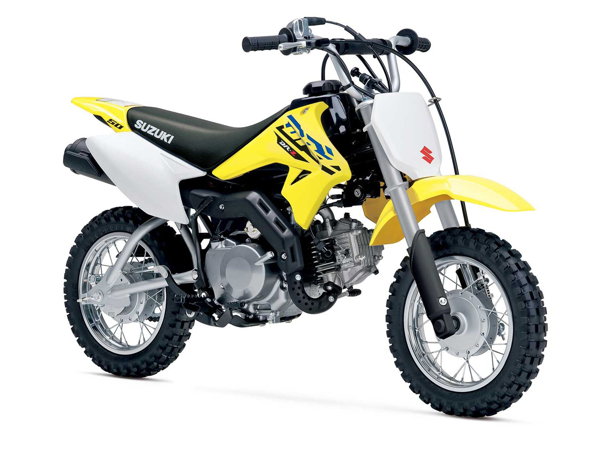 The DR-Z50 is Suzuki’s smallest-displacement dirt bike in its lineup.