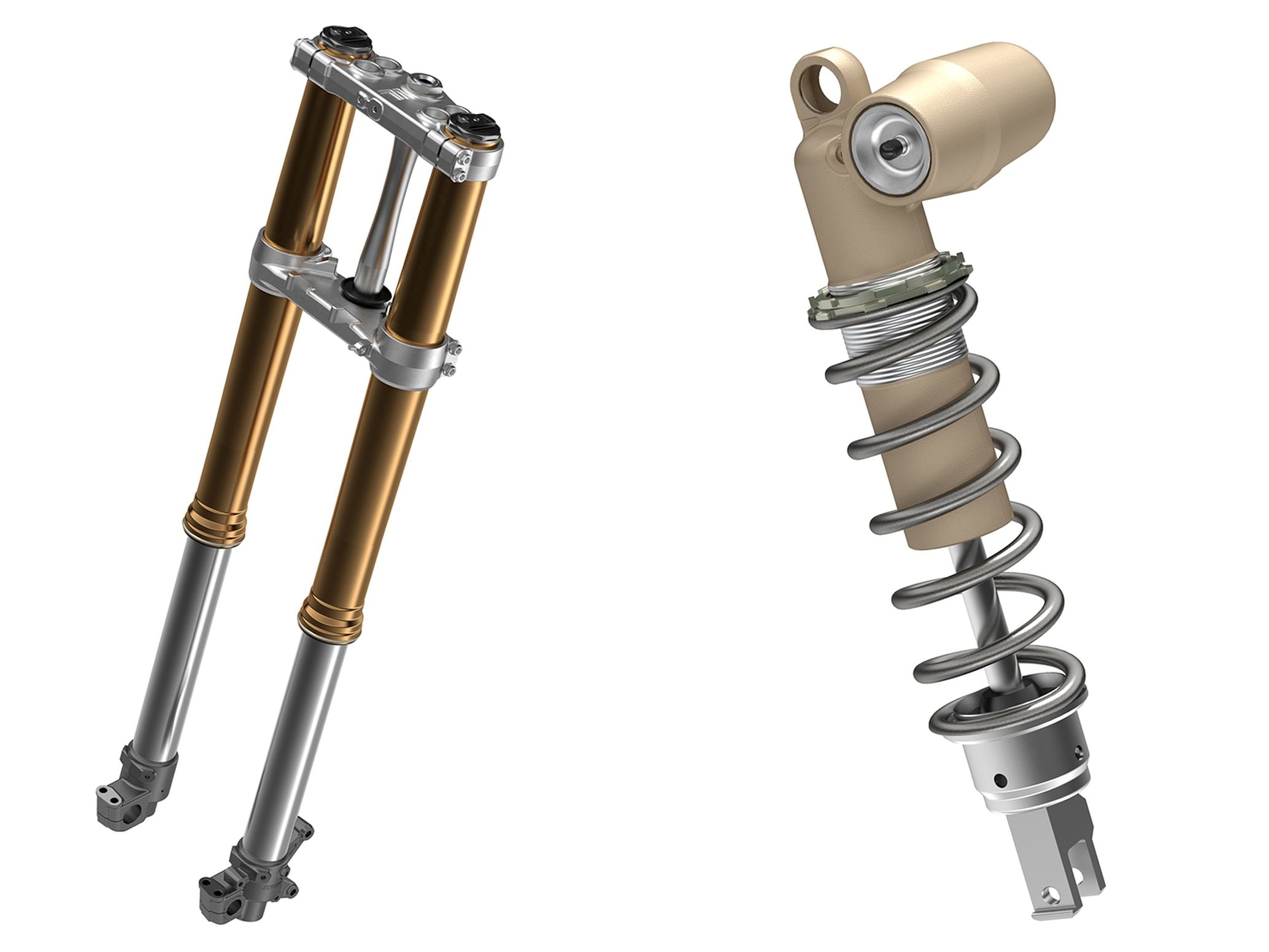 Like the 2017–2020 models, the ’21 CRF450R uses a Showa 49mm coil-spring fork and Showa shock. However, they both feature differences over the previous units. The fork’s stroke has been increased by 5mm and the shock’s adjusters have been moved from the left side to the right in order to work with the new frame.