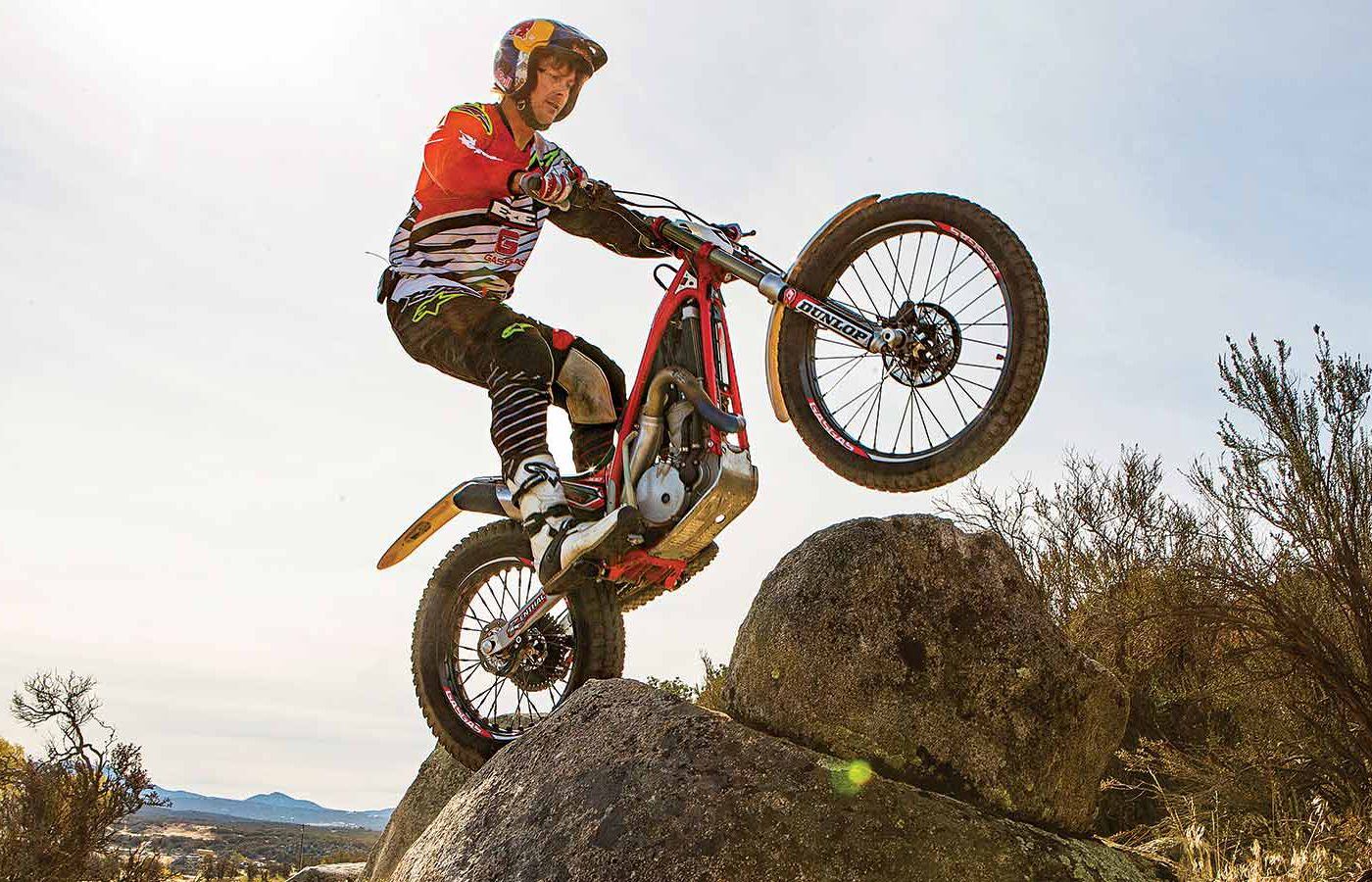 Motocross Riders On Trials Bikes Dirt Rider