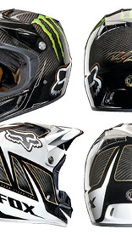 Fox Racing V3 Carbon And RC Monster Replica Helmets - Dirt Rider