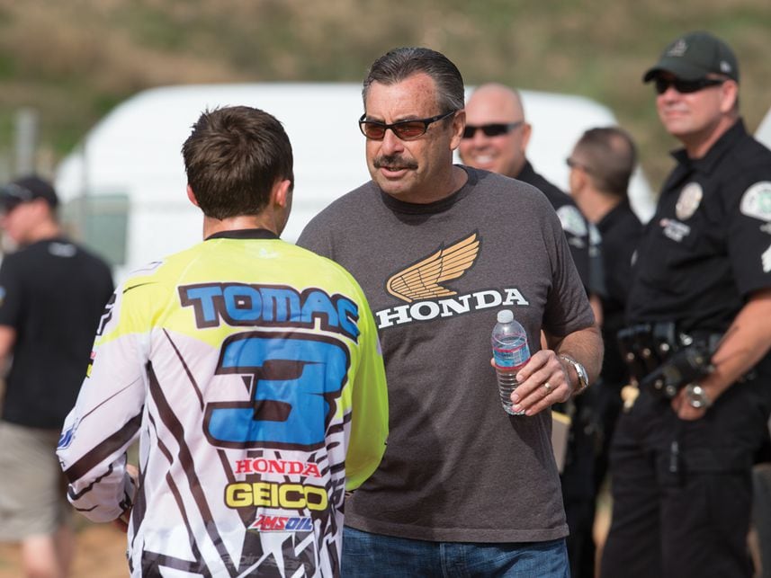 LAPD and Eli Tomac after radar session