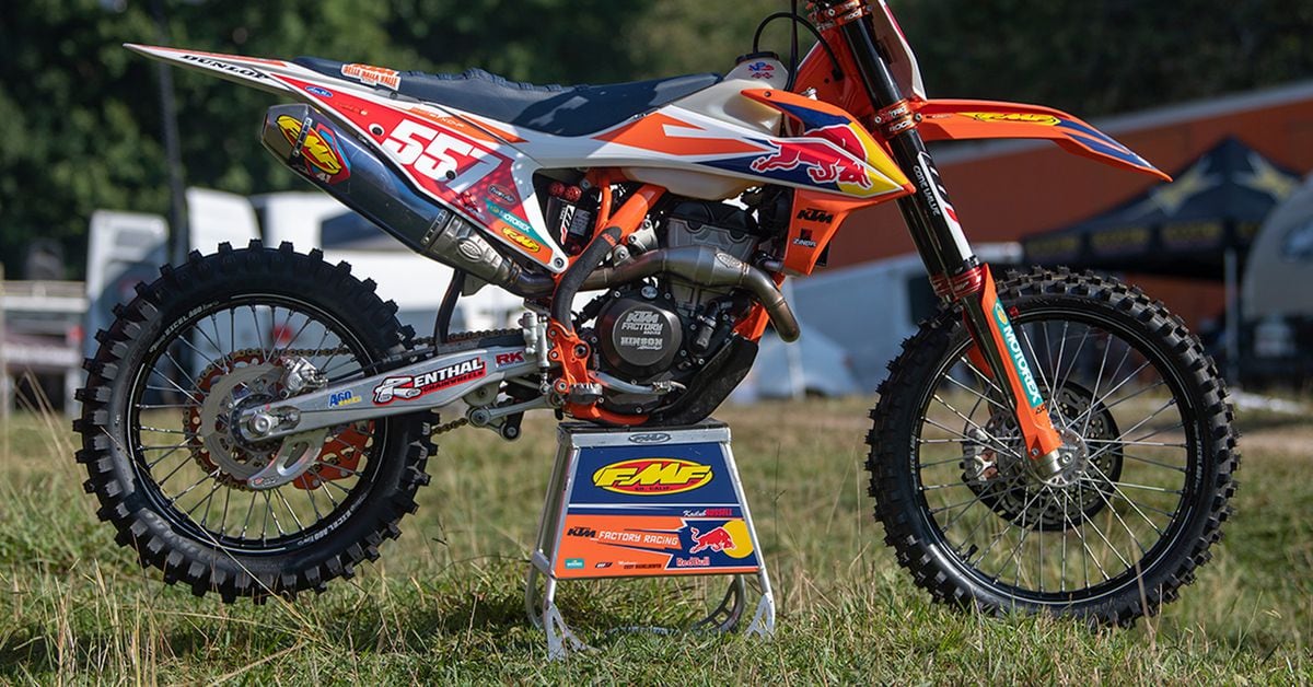 2019 Factory Off-Road Bikes—Kailub Russell's KTM 350 XC-F ...